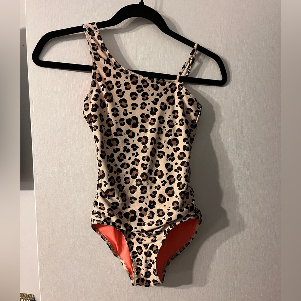 H&M Leopard Print Girls One-Piece Swimsuit